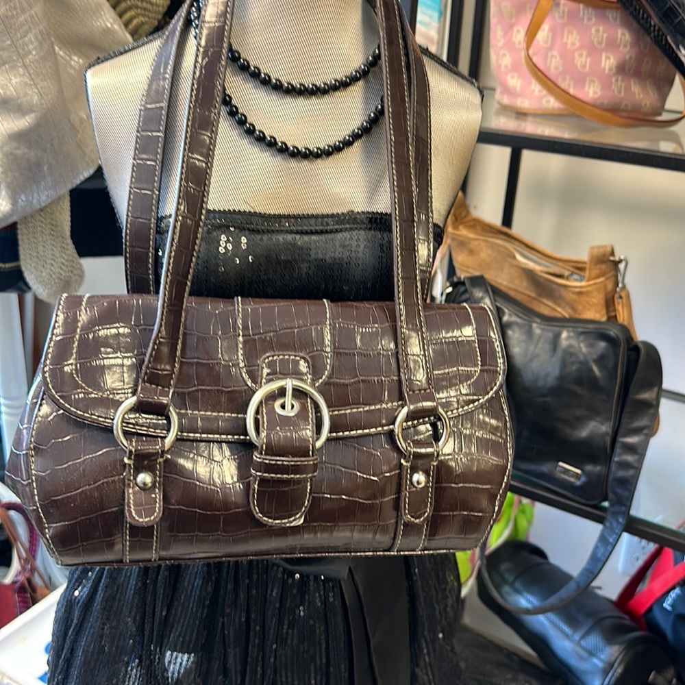 First Issue Brown Leather Handbag